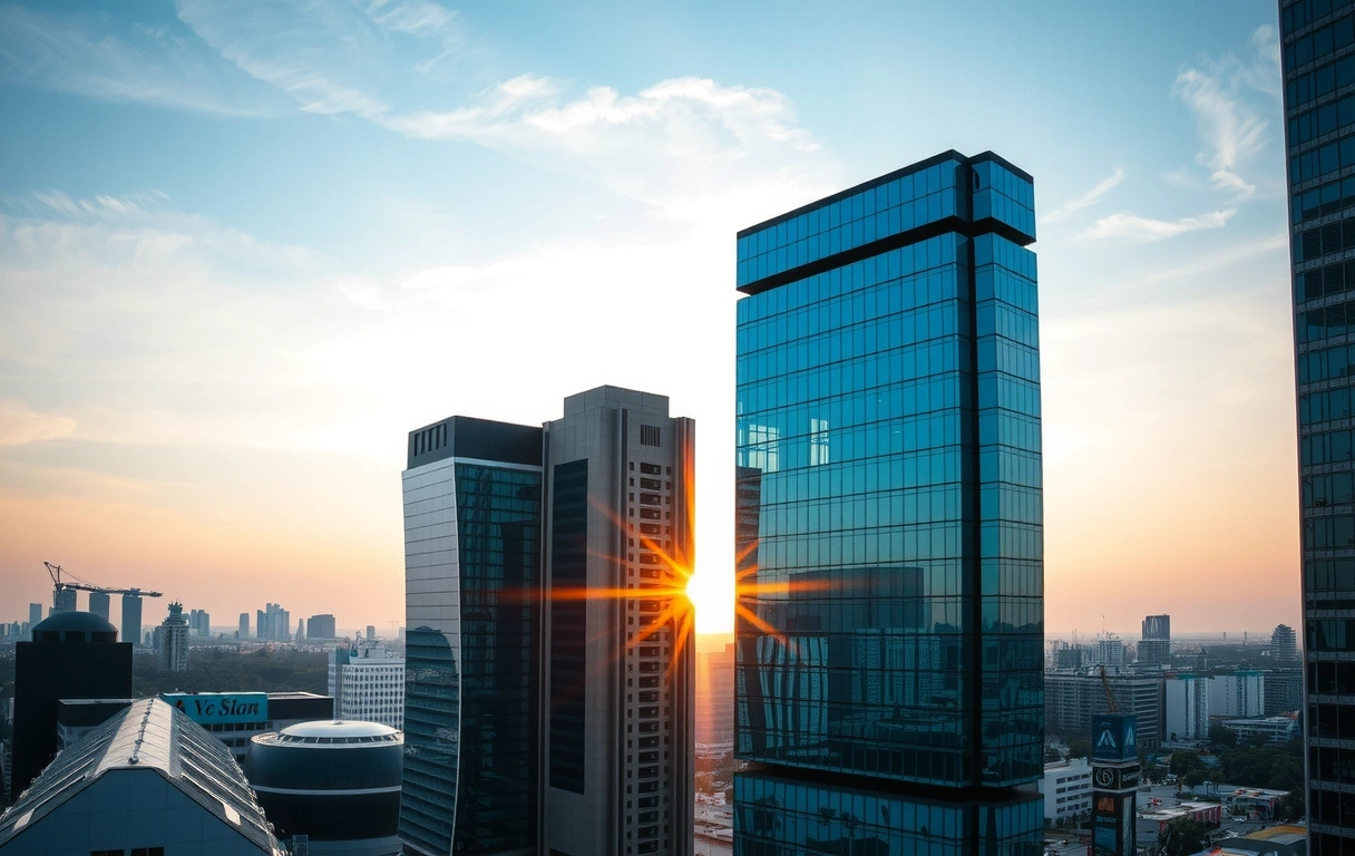 Modern Asian Business District